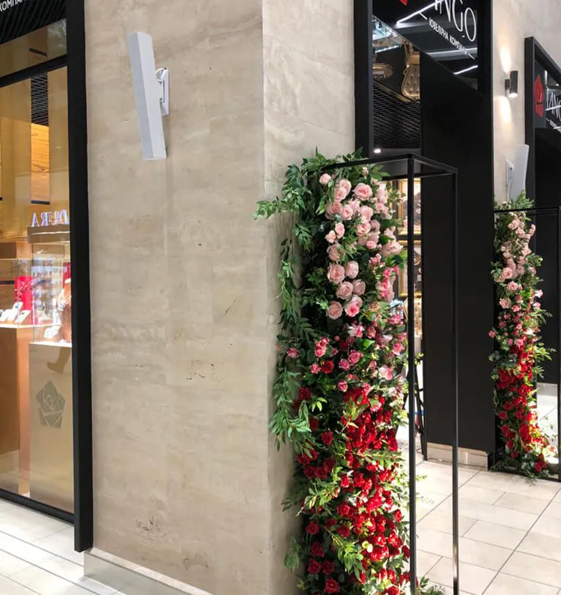 Retroville Shopping Mall Bianco Maremma travertine project 2